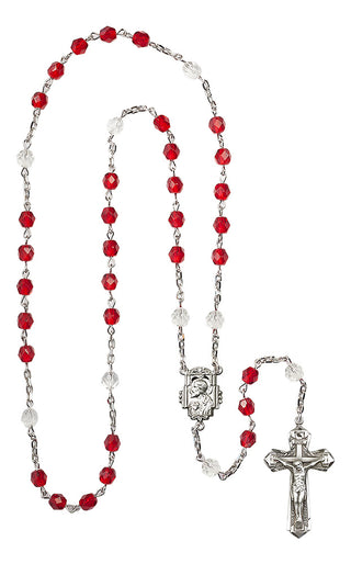 Silver-Plated 6mm Scapular Rosary Chaplet