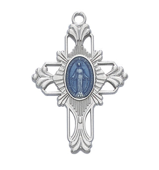 Rhodium Miraculous Pendant