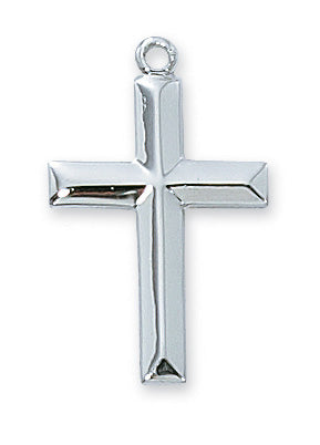 Rhodium Cross Pendant