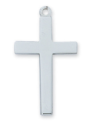 Rhodium Cross Pendant