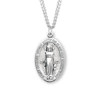 Sterling Silver Miraculous Medal 72