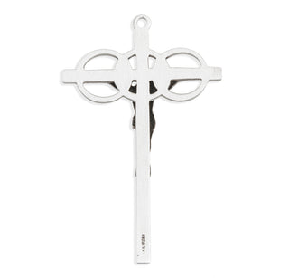 2 1/16-inch Sterling Silver Wedding Crucifix with 24-inch Chain