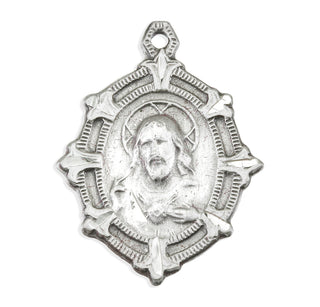 13/16-inch Sterling Silver Scapular Medal with 18-inch Chain