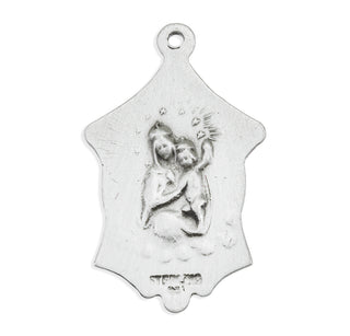 7/8-inch Sterling Silver Scapular Medal with 18-inch Chain