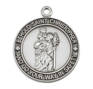 Sterling Silver St. Christopher Medal
