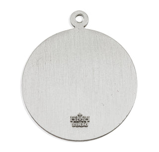 Sterling Silver St. Christopher Pendant with Border