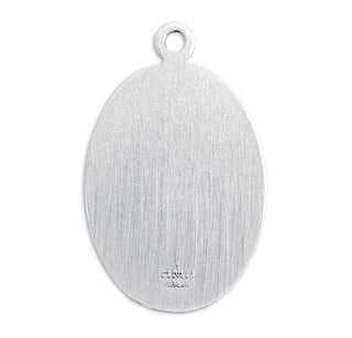 Sterling Silver Oval St. Christopher Medal