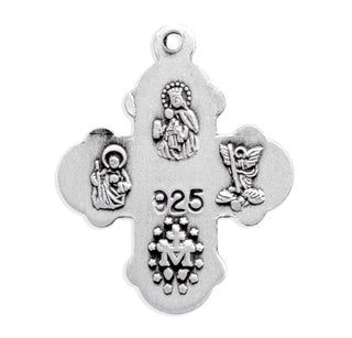 Sterling Silver 4-Way Medal