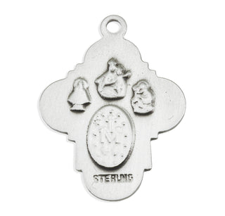 Sterling Silver 4-Way Medal