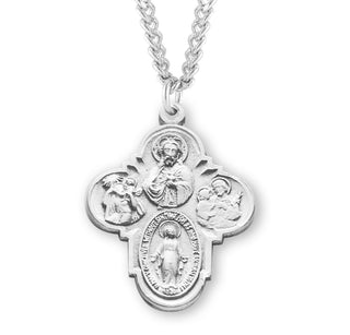 Sterling Silver 4 Way Medal 8