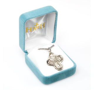 Sterling Silver 4-Way Medal