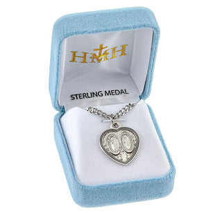 Sterling Silver Miraculous Scapular Medal