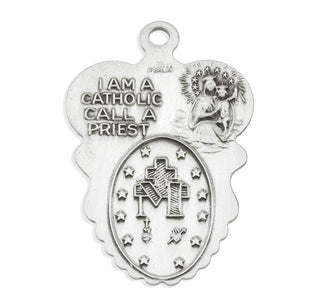 Sterling Silver 3-Way Medal