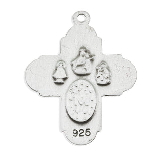 Sterling Silver 4-Way Medal