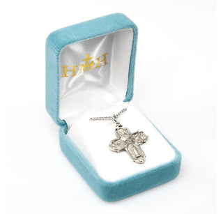 Sterling Silver 4-Way Medal