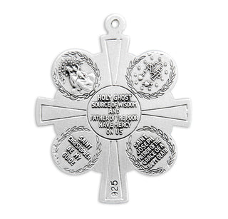 Sterling Silver 4-Way Medal