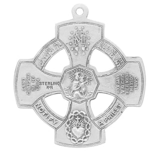 Sterling Silver 4-Way Medal