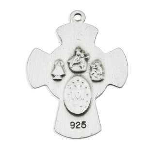 Sterling Silver 4-Way Medal