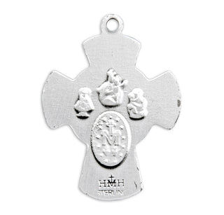 Sterling Silver 4-Way Medal