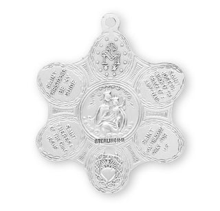 Sterling Silver 7-Way Medal