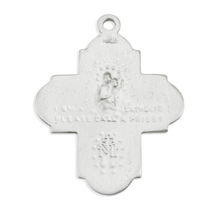 Sterling Silver 4-Way Medal