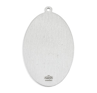 Sterling Silver Oval St. Christopher Medal