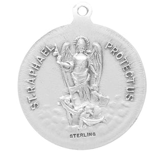 Sterling Silver Round St. Christopher Medal