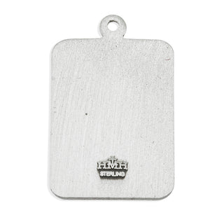 Sterling Silver Square St. Christopher Medal