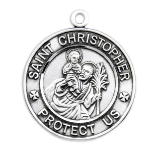 Saint Christopher Round Military Medal