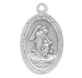 Sterling Silver Oval St. Christopher Medal