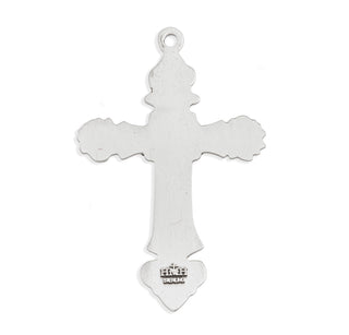 1 13/16-inch Sterling Silver "Tools of the Crucifixion" Cross with 24-inch Chain