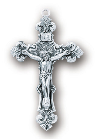 1 7/8-inch Sterling Silver Crucifix with 24-inch Chain - SALE