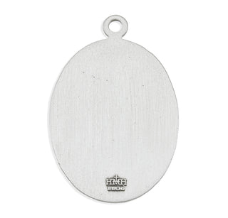Sterling Silver Oval St. Christopher Medal