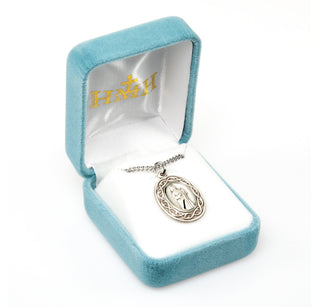 15/16-inch Sterling Silver St. Jude Medal with 18-inch Chain