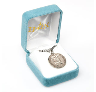 Sterling Silver Round St. Christopher Medal