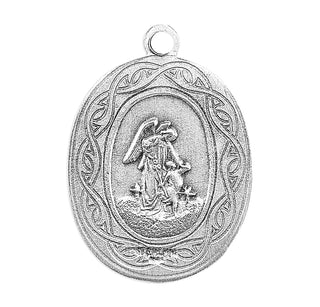 15/16-inch Sterling Silver St. Anthony Medal with 18-inch Chain