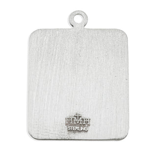 Sterling Silver Square St. Christopher Medal