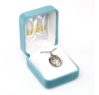Sterling Silver Round St. Christopher Medal
