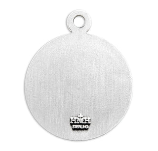 Sterling Silver Round St. Christopher Medal