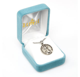Sterling Silver Round St. Christopher Medal
