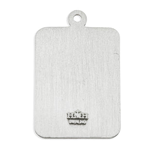 Sterling Silver Rectangle Shaped St. Michael Medal