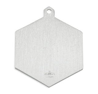 Saint Michael the Archangel Sterling Silver Hexagon Medal