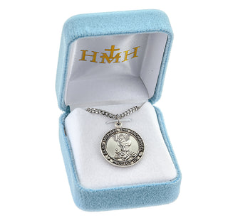 Sterling Silver Small St. Michael Medal