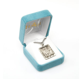 Sterling Silver Square St. Michael Medal