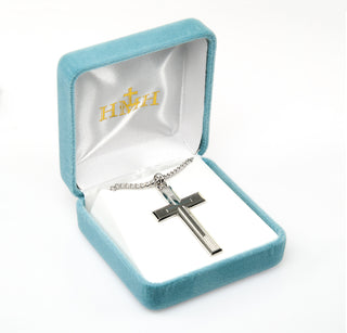 Sterling Silver Engraved Cross