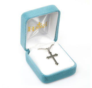 1-inch Sterling Silver Cross with 18-inch Chain