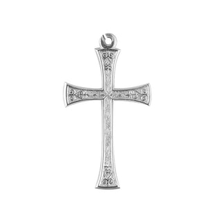 Sterling Silver Detailed Cross