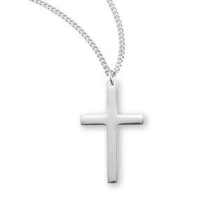 High Polished Sterling Silver Cross