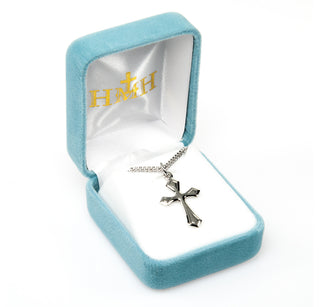 1-inch Sterling Silver Cross with 18-inch Chain