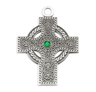 Sterling Silver Irish Celtic cross Pendant